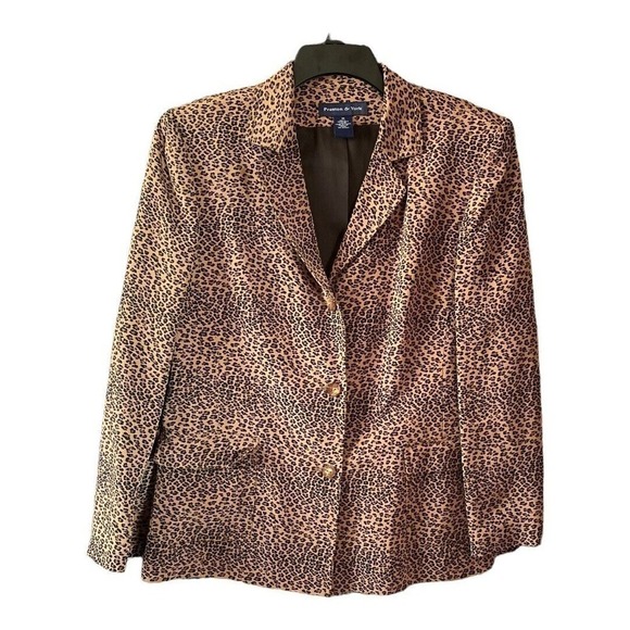 PRESTON & YORK Silk BLAZER SZ 16 Lined With lapel pockets - Picture 1 of 16